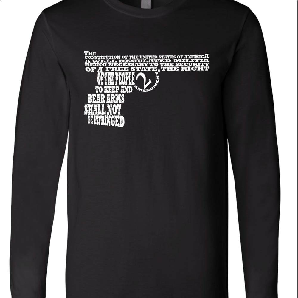 2A, Men’s Second Amendment long sleeve shirt